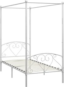 Metalowe białe łóżko rustykalne 120x200 cm N0-E76