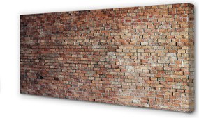 Obraz drukowany na płótnie Wyrazista Ściana Z Cegieł