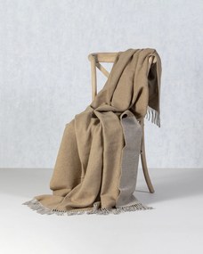 Pled Merinos 140x200 cm melange toffee