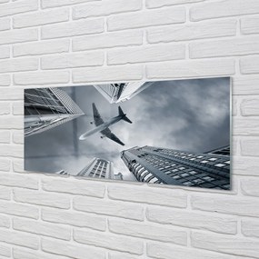 Panel nad Blat Kuchenny Samolot nad Miastem pod Chmurami