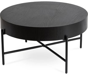Stolik Kawowy BELIEF 79,5 cm Czarny Nowoczesny Loft
