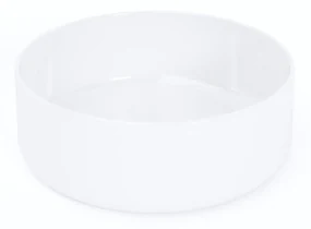 Umywalka ceramiczna FASANO nablatowa okrągła 45 cm biały łatwy montaż