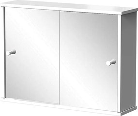 Szafka łazienkowa z lustrem biały 55x14x40 mireo