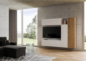 Kompozycja ścienna do salonu A18 szer. 214 wys. 173,6 gł. 39,2