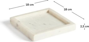 Marmurowa taca dekoracyjna 18x18 cm Serela – Kave Home