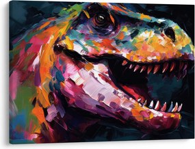 Obraz - Dinozaur, malarstwo (70x50 cm)