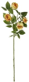Sztuczny kwiat Rose żółty, 4 kwiaty, 20 x 15 x 70cm