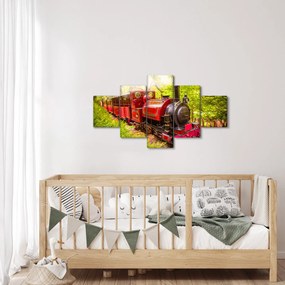 Obraz pociągu parowego (125x70 cm)