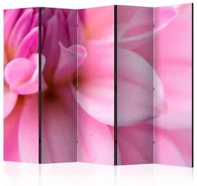 Parawan jednostronny Kwiaty 225x172 cm 5-częściowy różowy ARTGEIST B