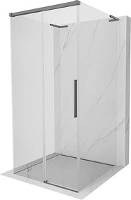 Mexen Rox-3S L kabina prysznicowa 3-ścienna rozsuwana 95 x 95 cm, transparent, gun metal - 8C2L-095-095-95-00-3S