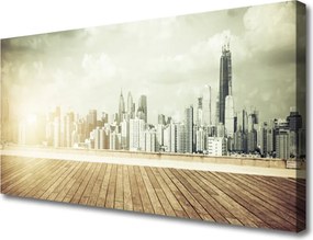 Obraz canvas Potęga Nowojorskich Drapaczy Chmur