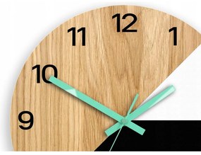 Zegar na ścianę nowoczesny efektowny okrągły cichy do kuchni salonu pokoju