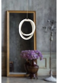 Biała metalowa lampa wisząca LED ø 25 cm Sezen – Squid Lighting