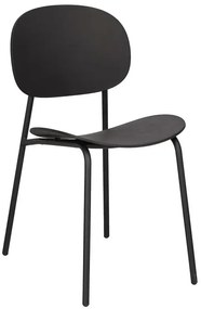 Czarne minimalistyczne krzesło T7-N53