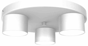 Lampa sufitowa, potrójna, biała DIXIE White 3xGX53, na kole