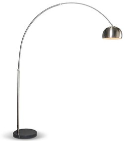 Luk Nowoczesna lampa łukowa ze stali regulowana - Grande Nowoczesny Oswietlenie wewnetrzne