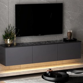Stolik TV Neon podświetlany antracytowy