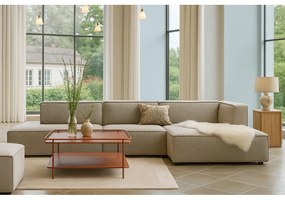 Metalowy stolik w kolorze terakoty 75x75 cm Yuba – Unique Furniture