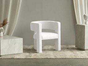 Biały designerski fotel ALPAH B