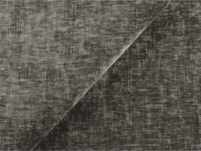 Szary rozkładany narożnik z tkaniny szenilowej (prawostronny/z szezlongiem) Kuki – Makamii