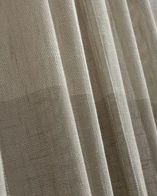 Zasłona na taśmie wave kolor beżowy tkanina półprzezroczysta, strukturalna, wzorzysta