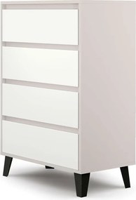 Komoda w stylu skandynawskim kaszmir + biały B5-F18