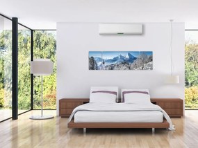 Obraz - Rzut oka na zimowy krajobraz (170x50 cm)