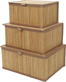 Zestaw zamykanych koszyków w trzech rozmiarach TILVA