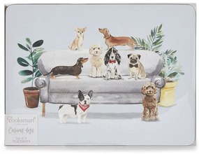 Zestaw mat stołowych i podkładek 8 szt. Curious Dogs – Cooksmart ®