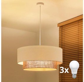 Brilagi - Lampa wisząca LED w stylu BOHO na lince 3xE27/15W/230V, śr. 60 cm