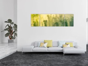 Obraz - Szczegół wiosennej mglistej przyrody (170x50 cm)