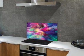 Panel szklany do Kuchni Tęczowa Symfonia Fraktali