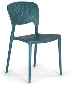 Krzesło do jadalni plastikowe EASY II 3+1 GRATIS, niebieskie
