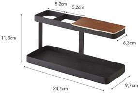 Czarny stojak uniwersalny YAMAZAKI Tower Desk Bar