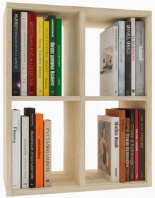 Niski regał na książki dąb sonoma E7-R58