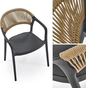 Sztaplowane krzesło ogrodowe K582 Halmar