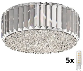 Brilagi - LED Plafon kryształowy GLAMOUR 5xG9/42W/230V