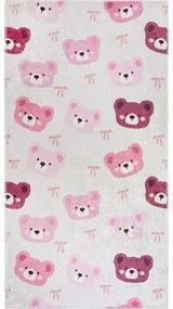 Różowo-kremowy dywan dziecięcy odpowiedni do prania 160x230 cm Cute Teddies Pink – Vitaus