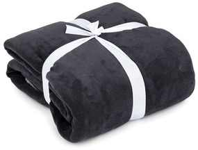 4Home Koc z barankiem jasnoszary/antracytowy, 150 x 200 cm