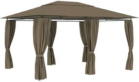 Nowoczesna altana do ogrodu taupe M2-M43