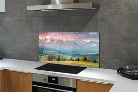 Szklany Panel Góry pola