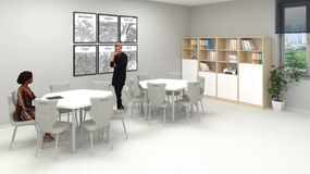 Zestaw mebli do szkolnego sekretariatu Blox Base 20