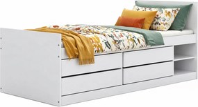 Pojedyncze łóżko z materacem i 4 szufladami 90x200 S6-F24