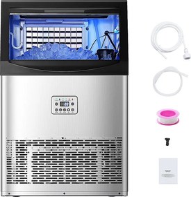 Maszyna do Lodu SucceBuy Komercyjna Maszyna do Lodu z Wyświetlaczem LED, 40,82 kg/Dzień dla Restauracji