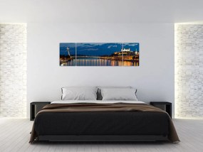 Obraz Bratysławy z zamkiem (170x50 cm)