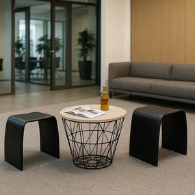 Okrągły stół konferencyjny STILO, czereśnia