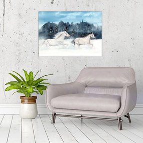 Obraz malowanych koni (70x50 cm)