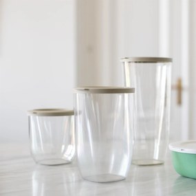 Pojemnik plastikowy na żywność sypką CONNECT, hermetyczny, 1000 ml, KOZIOL