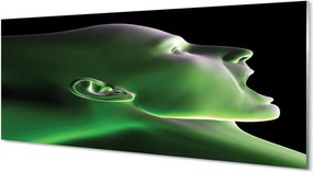 Panel szklany do Kuchni Portret w Zielonym Świetle