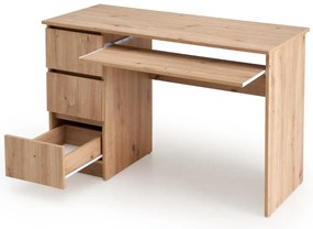 Biurko CINO dąb artisan z szufladami HALMAR